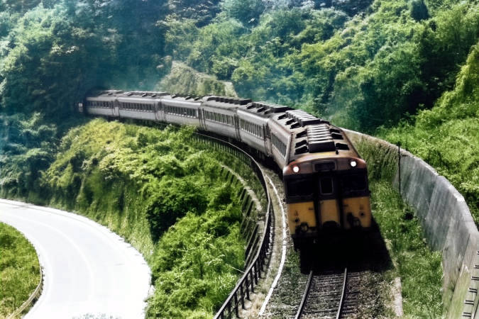1981年5月5日 旧客狙いで福知山線旧線 at 生瀬～その1